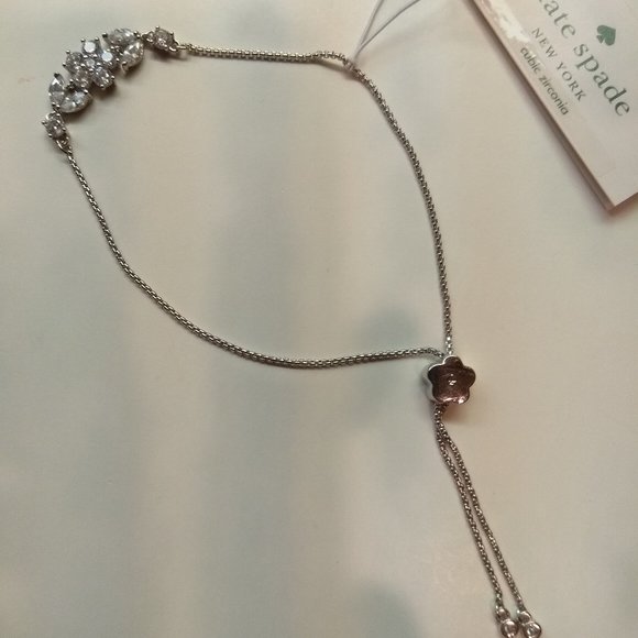 Kate Spade New Silver Flower Slider Bracelet - Picture 1 of 3